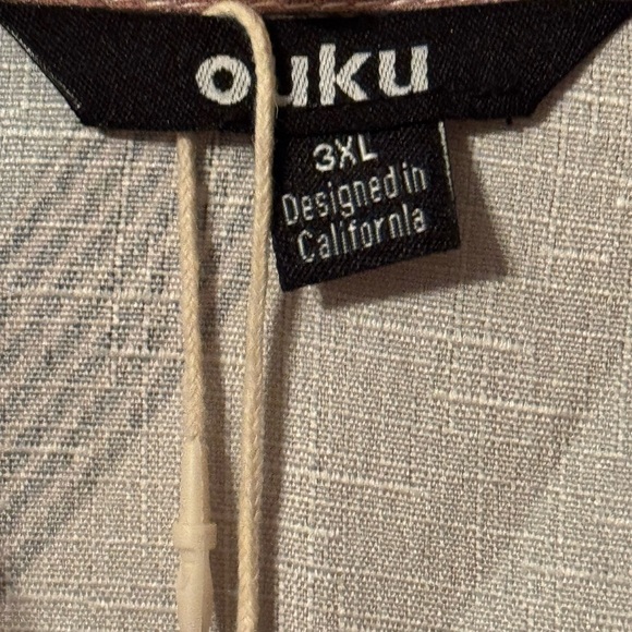 Stylish Men's Shirt in Brown and Blue Fits like 2XL - Picture 3 of 5